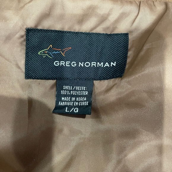 Greg Norman Brown Zip Up Jacket Size Large - Picture 5 of 5